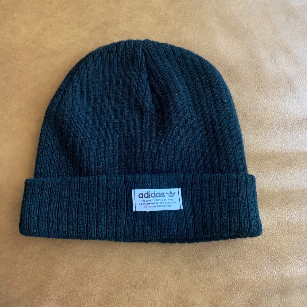 Adidas, Ribbed Black Beanie